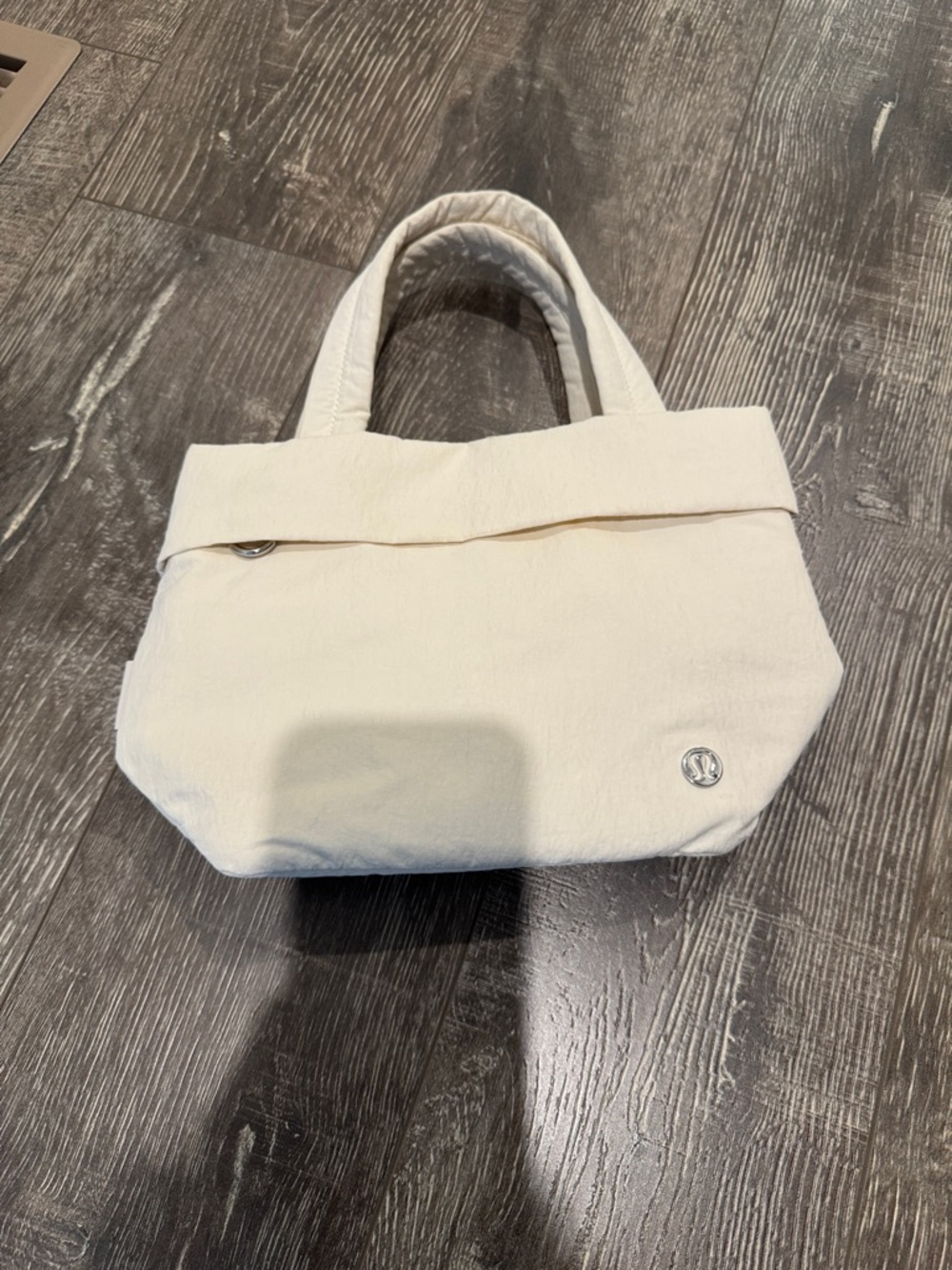 lululemon athletica Cream Canvas Mini Tote